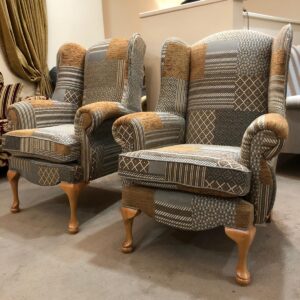 Queen Ann Chairs in Patchwork